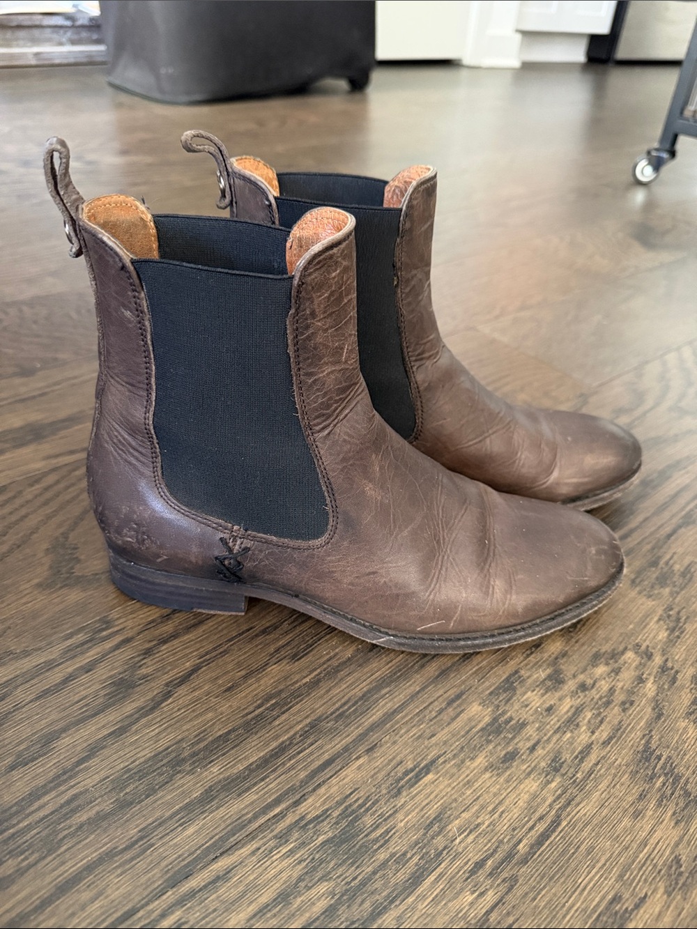 Frye Brown Leather Chelsea Boots